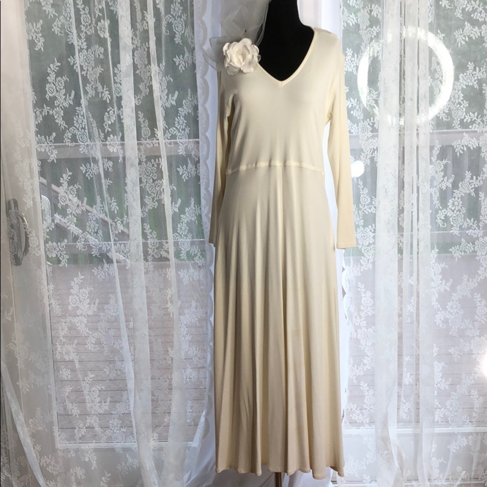 Designer style long sleeve dress